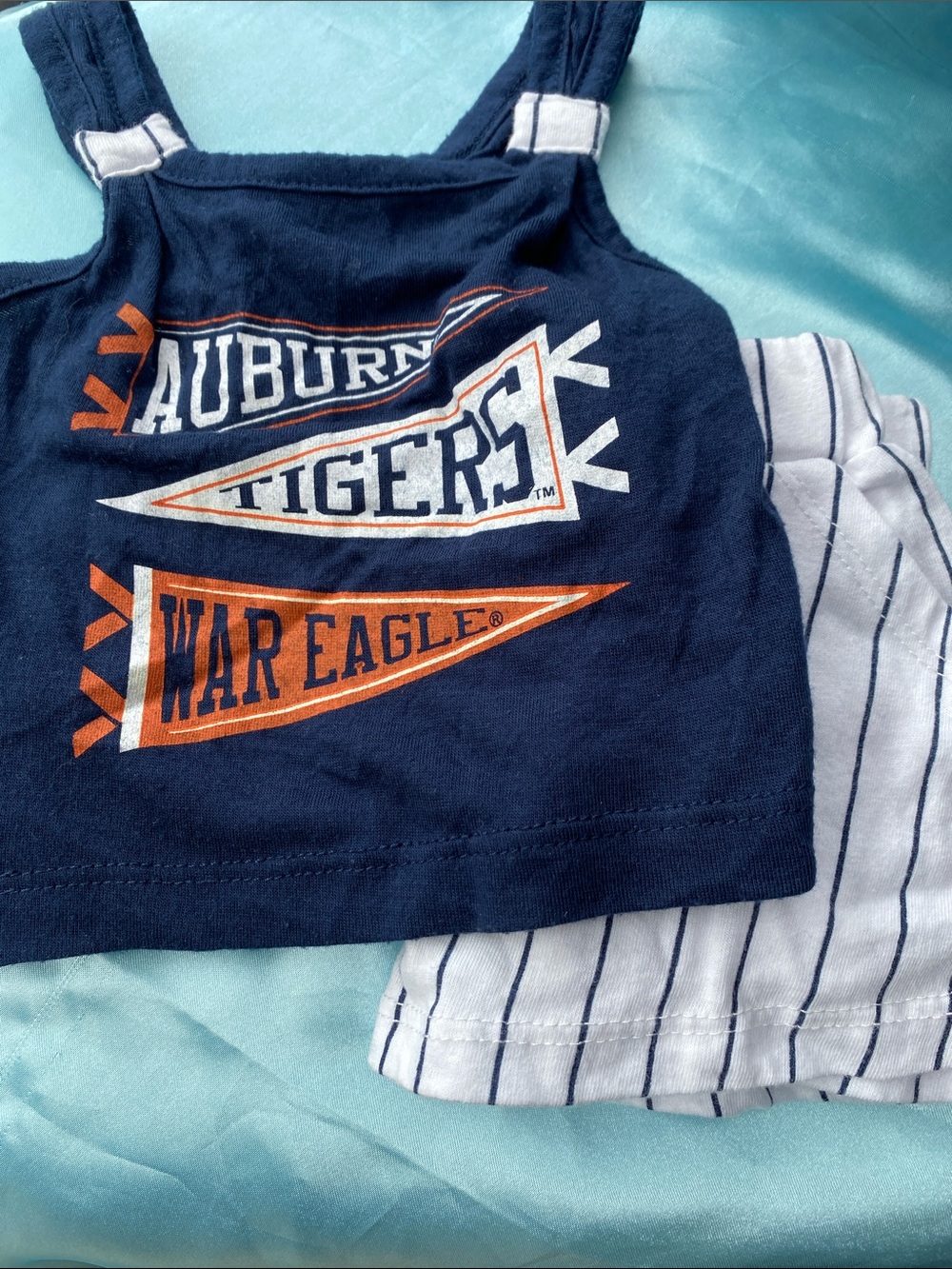 Auburn Tigers "War Eagle" baby outfit